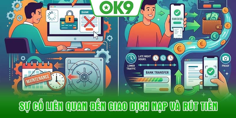 Sự cố liên quan đến giao dịch nạp và rút tiền